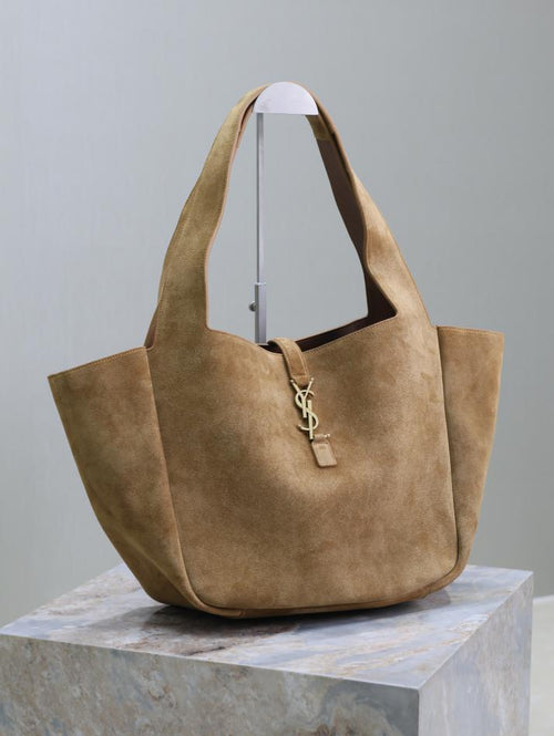 Borsa hobo borsa shopping Bea in pelle scamosciata SAINT LAURENT