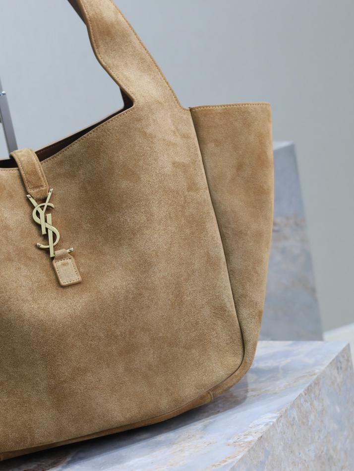 Borsa hobo borsa shopping Bea in pelle scamosciata SAINT LAURENT