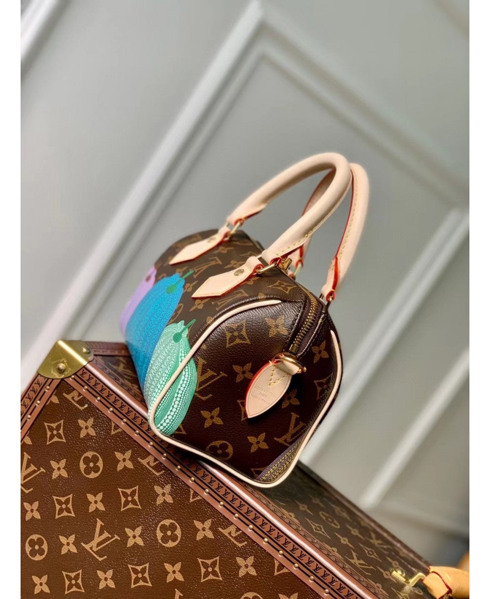 Louis Vuitton x Yayoi Kusama Speedy Bandoulière 20 - Edizione Limitata con Motivo Pumpkin